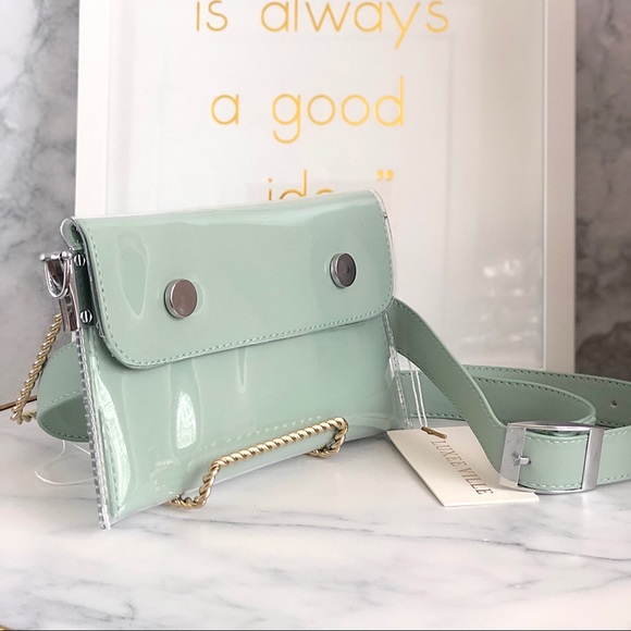 💚 Luxee Ville Mint Shelby Waist & Shoulder Bag - Picture 4 of 8